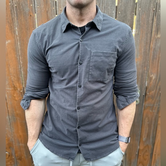 Lululemon long sleeve grey button up - Picture 10 of 16